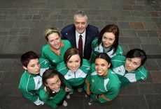 Zoe Brown, Deirdre Byrne, Patsy McGonagle, Gemma Hynes, Bronagh Furlong, Niamh Whelan, Claire Bergin and Jessica Zebo 3/3/2009