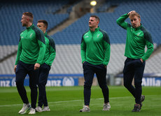 Eoin Murchan, Brian Howard and Sean Bugler before the game 18/10/2024