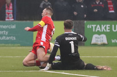 Declan Dunne fouls Rory Hale for a penalty 9/11/2024