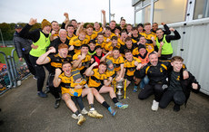 St. Eunan’s players celebrate with the Dr. Maguire Cup 13/10/2024