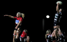 Fae Perry challenges Niamh O'Dowd for a line out ball 16/11/2024