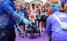 Colin Farrell and Emma Fogarty approach the finish line 27/10/2024