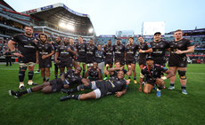 The Sharks team celebrate after the game 26/10/2024