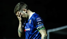 Patrick McEleney dejected after the game 25/10/2024