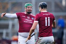 Joe Coleman celebrates the final whistle with Jack O'Connor 17/11/2024