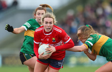 Katie Quirke in action against Ciara McCarthy 5/2/2024