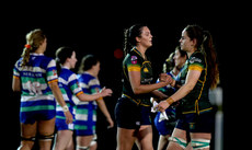 Leah Tarpey and Poppy Garvey celebrate after the game 26/10/2024