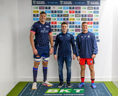 Grant Gilchrist, Morne Ferreira and Callum Sheedy at the coin toss 19/10/2024