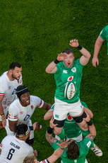 Peter O’Mahony gathers the lineout 18/3/2023