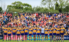 Clare stand for the national anthem 21/5/2023 