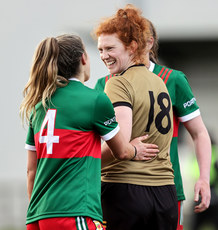 Louise Ni Mhuicheartaigh and Danielle Cadwell after the game 28/1/2023