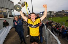 Kieran Tobin lifts the Dr. Maguire Cup 13/10/2024