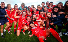 Shelbourne celebrate winning The FAI Cup 20/10/2024 