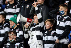 Belvedere College fans before the game 18/2/2022