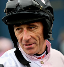 Davy Russell in the parade ring after winning 12/3/2023