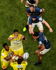 Georges Henri Colombe lifts Will Skelton at the lineout with Jason Jenkins, Ryan Baird and Michael Ala’alatoa 20/5/2023