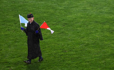 A member of the band before the game 27/10/2024