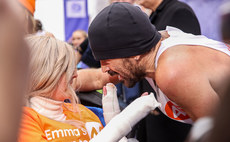 Colin Farrell and Emma Fogarty after the race 27/10/2024