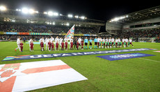 Both sides line up ahead of the game 15/11/2024