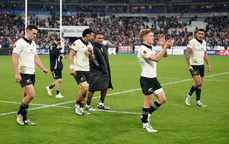 Will Jordan, Ardie Savea, Sevu Reece, Damian McKenzie and Rieko Ioane after the game 16/11/2024