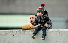 Senan McConigley watches on with his father Michael 4/2/2024