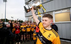 Kieran Tobin lifts the Dr. Maguire Cup 13/10/2024