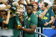 Siya Kolisi with fans after the game 17/9/2023