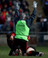 Mayo's David Clarke receives medical attention 24/3/2019
