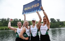 Emily Hegarty, Natalie Long, Imogen Magner and Eimear Lambe celebrate qualifying for the Olympic Games 21/5/2024