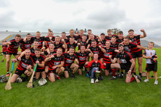 Ballygunner players celebrate with the cup 10/9/2023