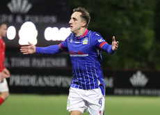 Joel Cooper celebrates scoring a goal 16/11/2024