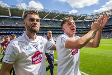 John O'Toole and Brian McLoughlin celebrate after the game 5/8/2018