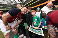 James Ryan poses for a picture with fans 17/3/2023