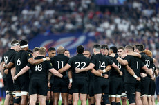 New Zealand huddle before the game 8/9/2023