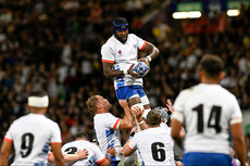Tjiuee Uanivi during a line-out 15/9/2023