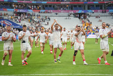 Georgia players do a lap of honour after the game 9/9/2023