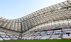 A view of the England team training at the Orange Vélodrome 8/9/2023