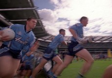 Dublin run out on to the pitch 15/7/2001