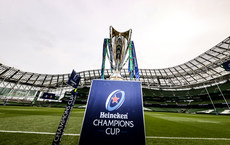 A general view of the Heineken Champions Cup Trophy 19/5/2023
