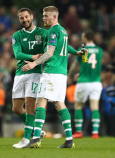 Conor Hourihane and James McClean 26/3/2019