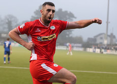 Joe Gormley celebrates scoring a goal 9/11/2024