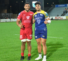 Carwyn Tuipulotu and Fetuli Paea after the game 17/5/2024