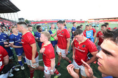 Munster players dejected after the game 8/9/2023