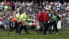 Brendan Harrison leaves the field with an injury 27/3/2022