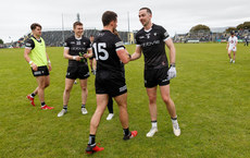 Niall Murphy and Paul Kilcoyne celebrate after the game ends in a draw 21/5/2023 