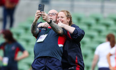 Fiona Hayes takes a selfie ahead of the game 28/4/2024