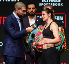 Ariel Helwani and Katie Taylor 14/11/2024