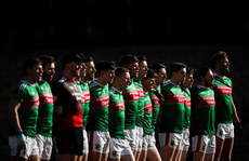 Mayo stand for the national anthem 23/2/2020