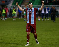 Ryan Brennan celebrates at the end of the game 16/11/2024