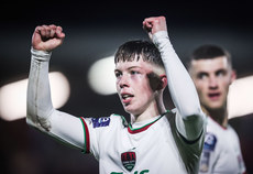 Cathal O'Sullivan celebrates after scoring his side's fourth goal of the match 18/10/2024